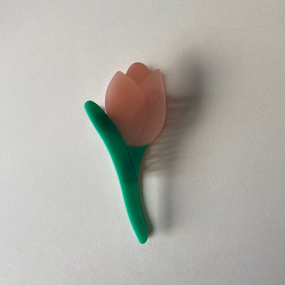 Hair barrette - tulip